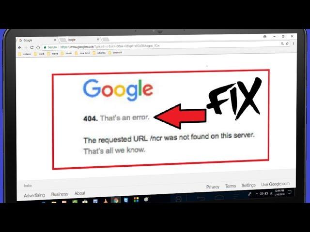 How to Fix the Request URL Was Not Found on This Server Error 404 in Chrome