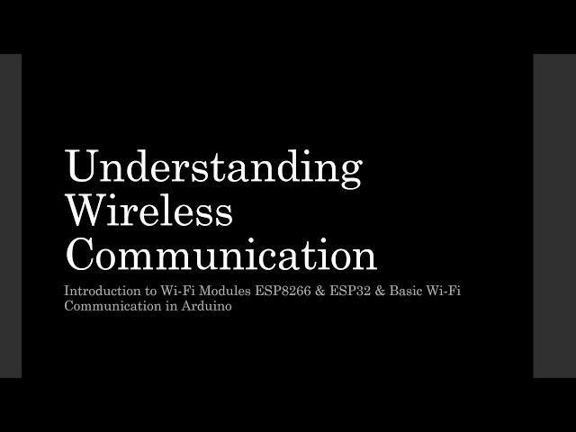 DAY 22 | Introduction To ESP32 & ESP8266 | Wireless Communication | Industrial Training Class