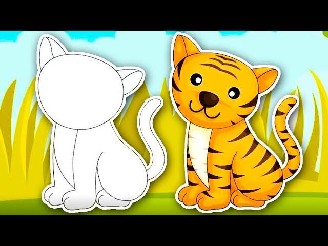 Animal Puzzle Guessing Game for Toddlers! Learn about Animals with Puzzles | Kids Learning Videos