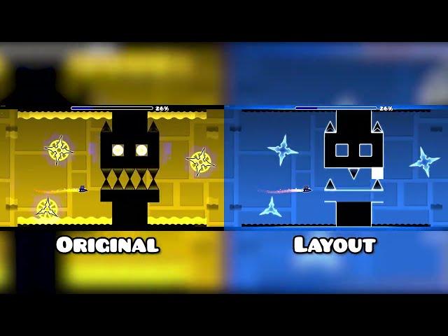 "Silent Clubstep" Original vs Layout | Geometry Dash Comparison