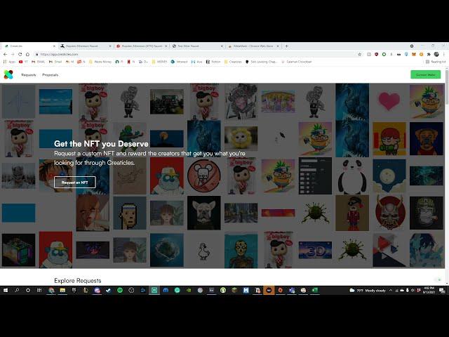 Creaticles Testnet Tutorial