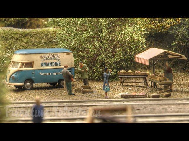 Pretty nice tramway model railway layout from Belgium made by MOBOV model railroading club