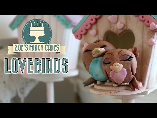 Lovebirds cake topper for Valentines day