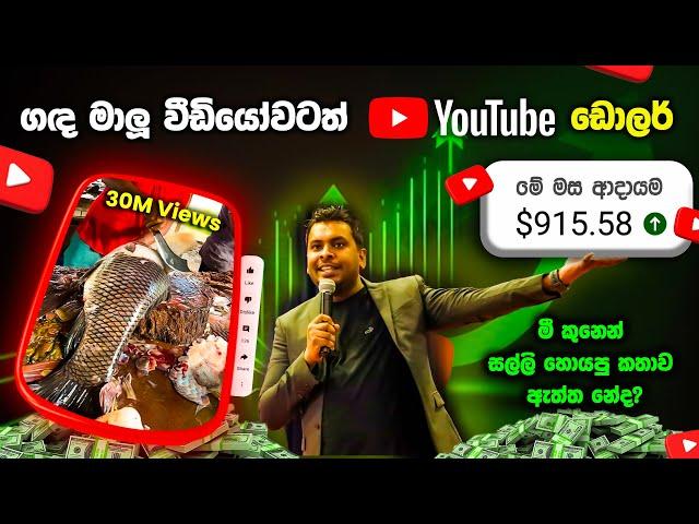 ලංකාවේ අපිට YouTube වලින් කරන්න පුලුවන් දේවල් - රුපියල් නෙමෙයි මේ ඩොලර්