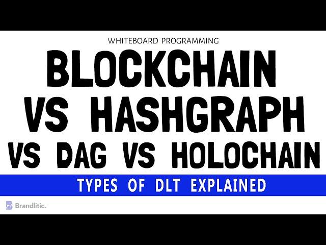 Blockchain vs Hashgraph vs DAG vs Holochain | Types of DLT Explained