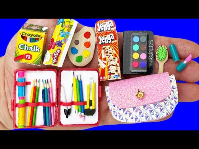 70 DIY MINIATURE REALISTIC HACKS AND CRAFTS : DIY MAKEUP, SCHOOL SUPPLIES, MINI FOOD COLLECTION