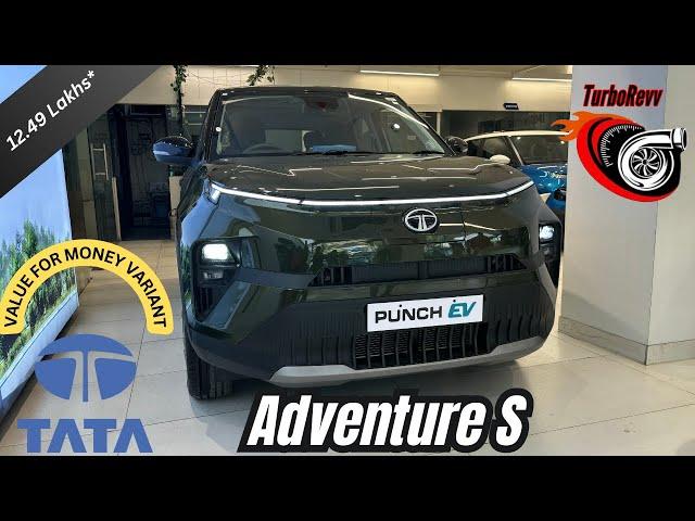 Tata Punch EV Adventure S ️: Walk-Around Review | Value For Money Variant Explored.