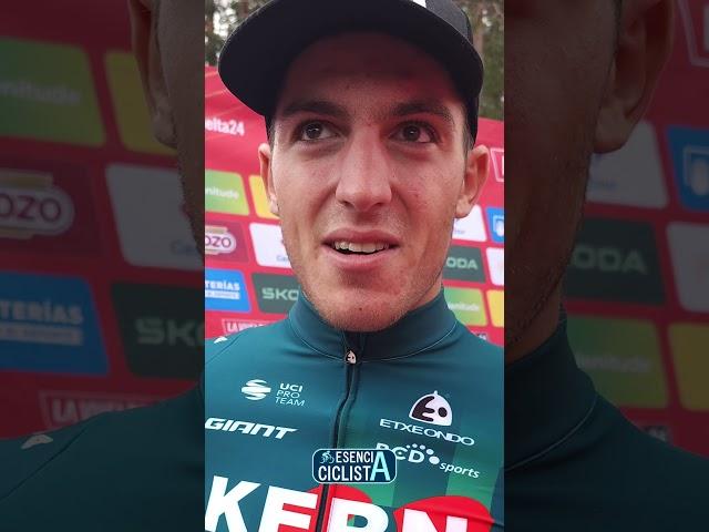  Pablo Castrillo, después de ganar la 12ª Etapa de La Vuelta