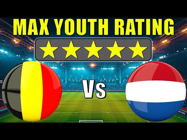 200 Year Sim | Belgium Vs Netherlands with MAX Youth Rating | FM24 Experiment