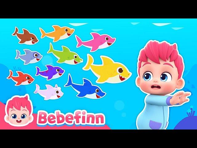  Ten Little Sharks | EP121 | Bebefinn Nursery Rhymes for Kids