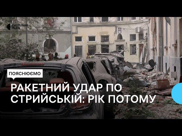 Відновлення будинків та спогади очевидців: рік після ракетного удару по Стрийській у Львові