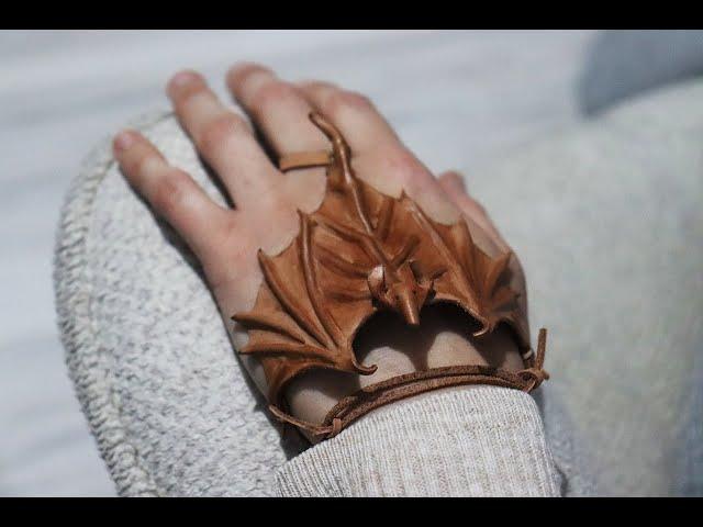 How to make leather bat pattern - leather pattern -