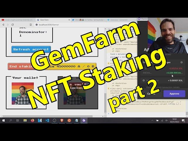 GemWorks NFT Staking *fully functional* [Solana tutorial] - Jan 19th '22