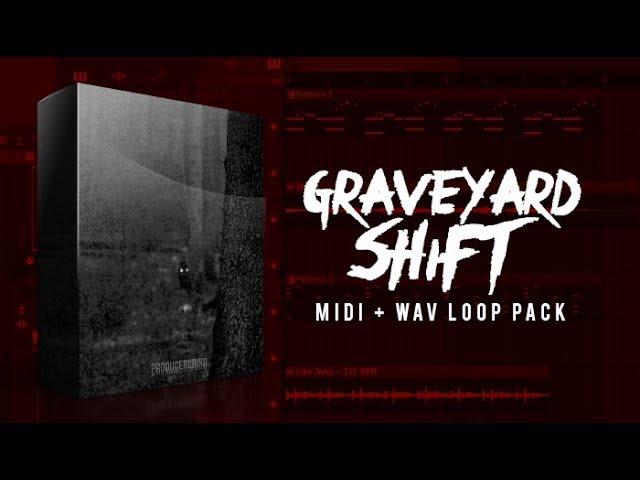 The “Graveyard Shift” Dark Trap Melody Loop Pack (20 MIDI + WAV Loops)