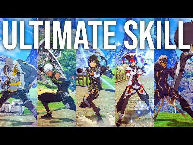 BLUE PROTOCOL - ALL 5 CLASSES ULTIMATE SKILL SHOWCASE (MMORPG) 2023