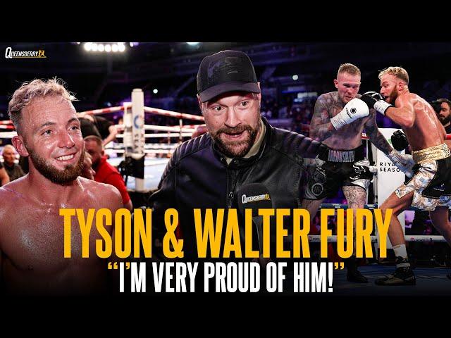 “I’M VERY PROUD OF HIM!”  | Tyson Fury hijacks interview to praise cousin Walter’s “relaxed” win 