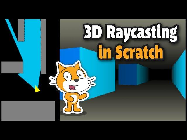 Crazy Simple Raycasting E1 -  How to make awesome 3d games in Scratch