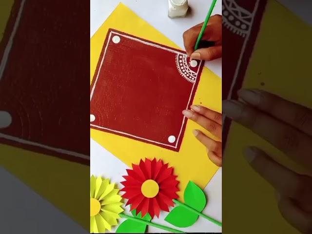 How To Make Easy Warli Painting / Warli Painting / Warli Art #shorts