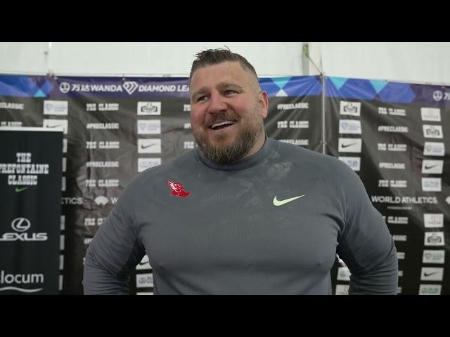 Joe Kovacs Throws World Lead 23.13m To Win 2024 Prefontaine Classic Shot Put