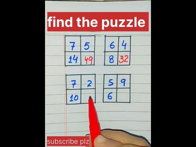 Math puzzles #maths #mathstrick #mathpuzzles