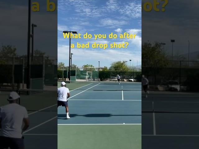 What do you do after a bad drop shot? #tennis #tennisplayer #tenniscourt #tennislife #alcaraz