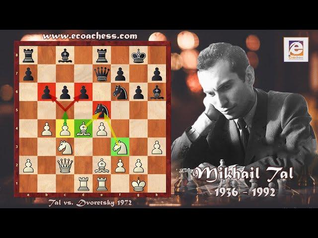 Greatest Chess Positional Play! Tal vs. Dvoretsky USSR Championship 1972