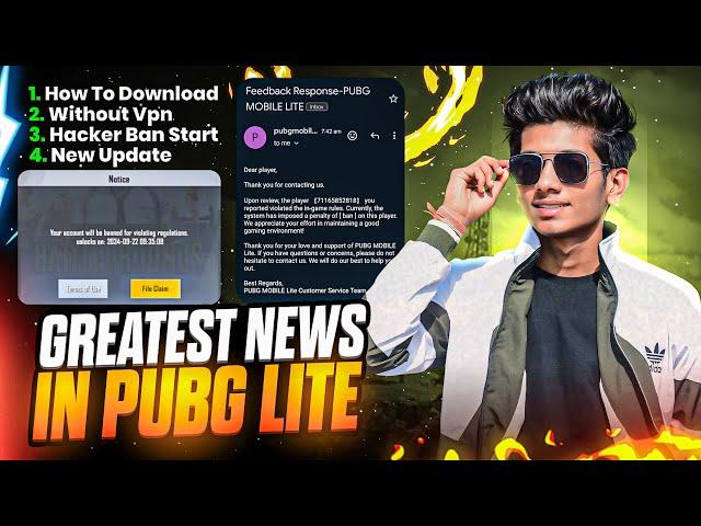 Greatest News In Pubg Mobile Lite  Update Date Without VPN | Hackur Banned 