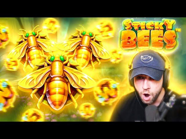 This *NEW* Sticky Bees Pragmatic slot has INSANE TUMBLES!! (Bonus Buys)