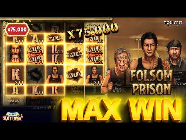 [슬롯][슬롯머신] 폴섬 프리즌(Folsom Prison) x75,000배 맥스윈!#슬롯 #슬롯잭팟 #slot #강원랜드 #카지노 #잭팟