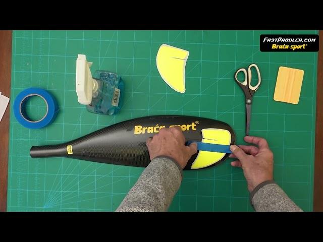 Installing Hi-Viz Stickers on Braca Sport Paddles