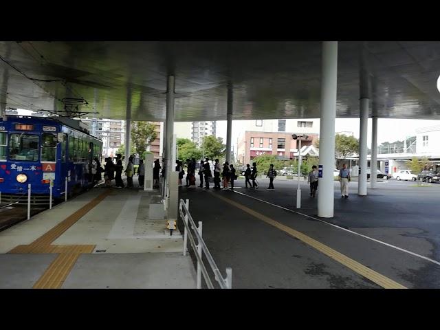 Kumamoto station, Kyushu, Japan.