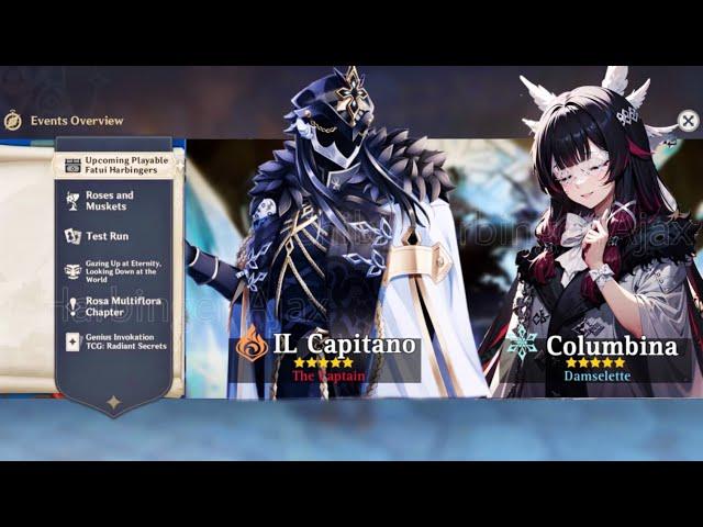 HUGE UPDATE!! EVERYTHING WE KNOW ABOUT NEW NATLAN CHARACTERS (Columbina, Capitano) - Genshin Impact