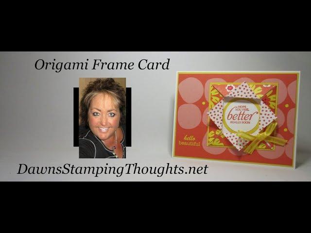 Origami Frame card