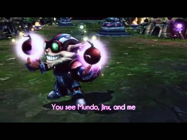 League of Legends 1 v 1 Shaco Ziggs Mid Music Rap