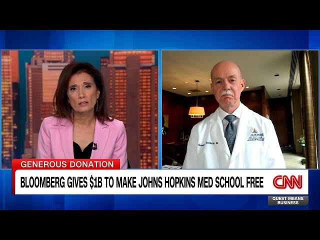 Johns Hopkins Medicine CEO on Bloomberg's $1 Billion Donation to Johns Hopkins Medical School