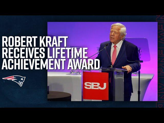 Robert Kraft Receives the 2022 Sports Business Journal Lifetime Achievement Award