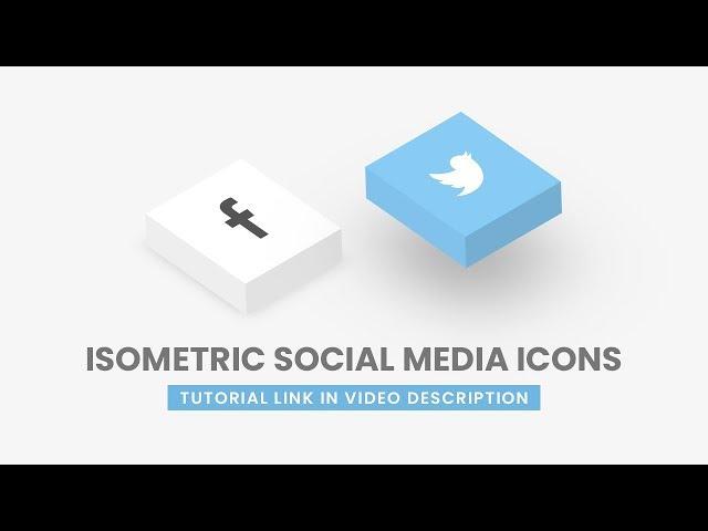 CSS Isometric Social Media Icons | CSS 3D Icon Hover Effects