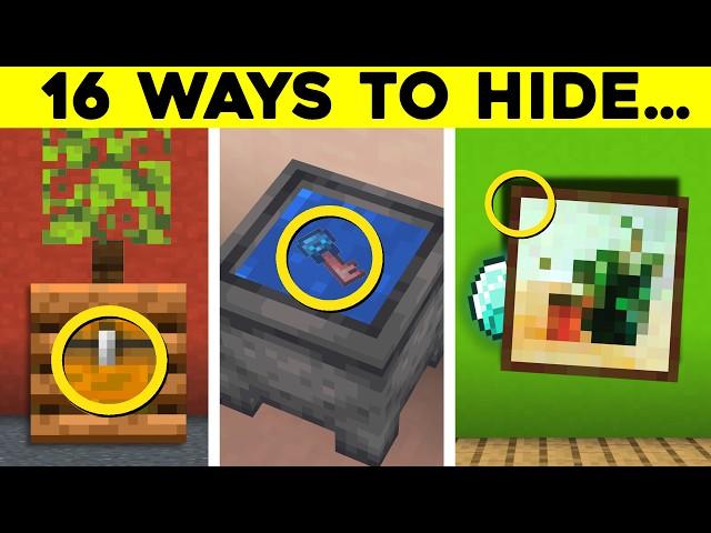 16 Best Ways To Hide Your Valuables in Minecraft!