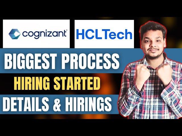 Cognizant , HclTech Biggest Hiring Process Started | EY , Cognizant OFF Campus Hiring | Updates