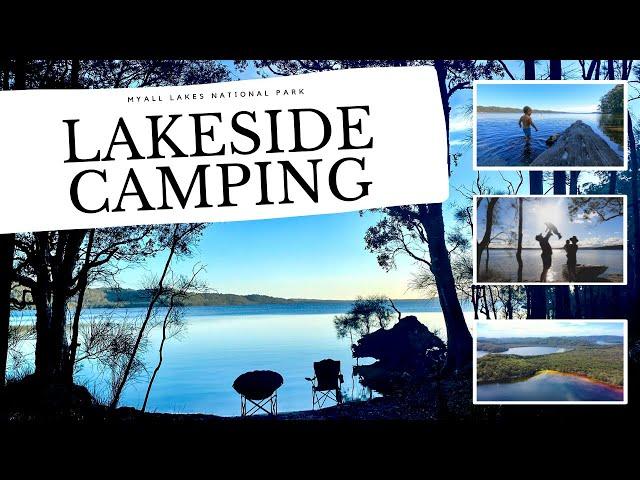 LAKESIDE camping at its best as we travel Australia - Myall Lakes National Park, NSW