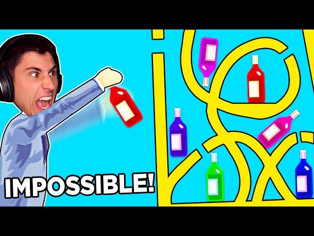 I Found the Most IMPOSSIBLE Bottle Flip! | Happy Wheels