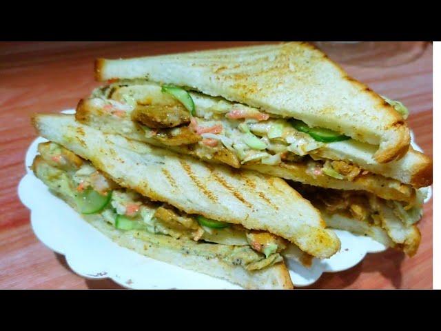 BBQ club sandwich by RA Kitchenette 