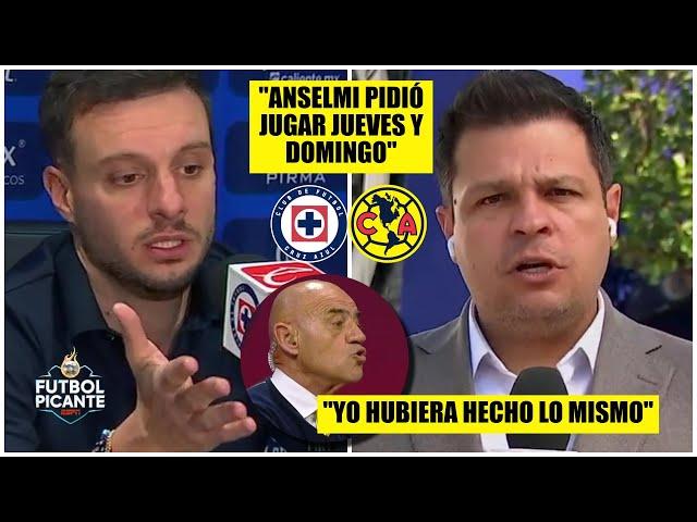 AMÉRICA y CRUZ AZUL jugarán jueves y domingo A PEDIDO de Martín Anselmi | Futbol Picante