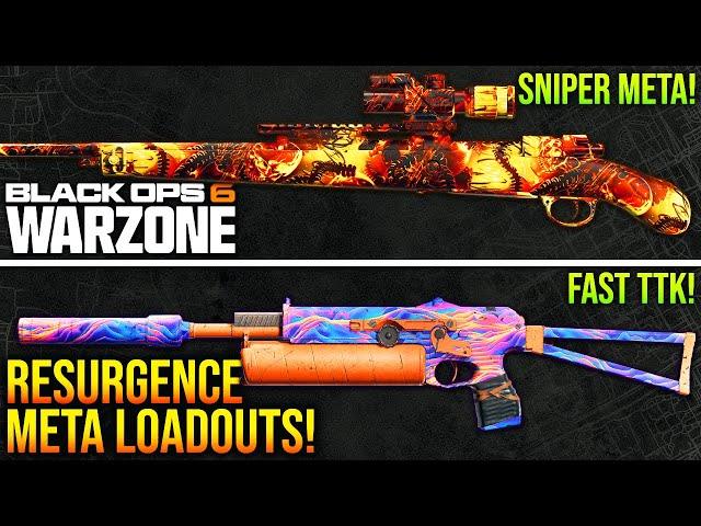 WARZONE: New BEST RESURGENCE META LOADOUTS After MAJOR UPDATE! (BO6 WARZONE META Weapons)