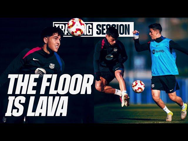  Unmissable! Epic AERIAL RONDOS! The Ball can't touch the Ground!  | FC Barcelona Training 