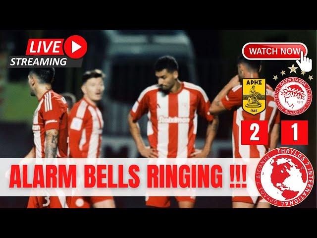 ARIS OLYMPIACOS 2-1 | Olympiacos defeated in Thessaloniki | Post-match LIVE STREAM