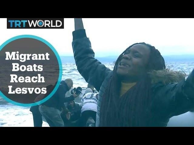 More boats carrying refugees land on Greek island of Lesvos