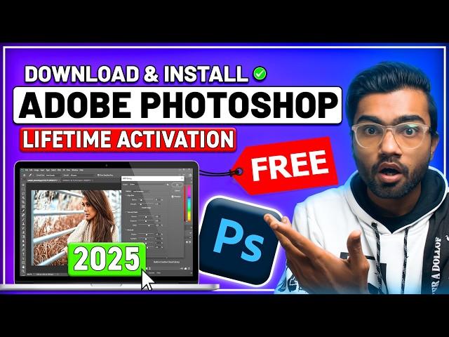 How to Download Adobe Photoshop for FREE on PC & MAC (2025) | Easy Step-by-Step Tutorial