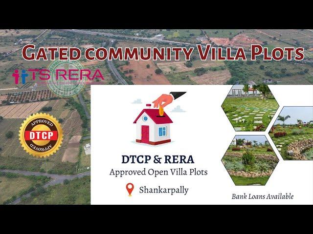 Villa Open Plots | Ready To Construction Plots | Residential Plots | Shankarpally | Dtcp Approved