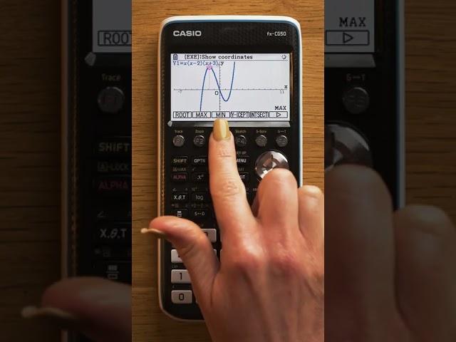 [Casio fx-CG50 tutorials] Max and Min point of a Function #shorts